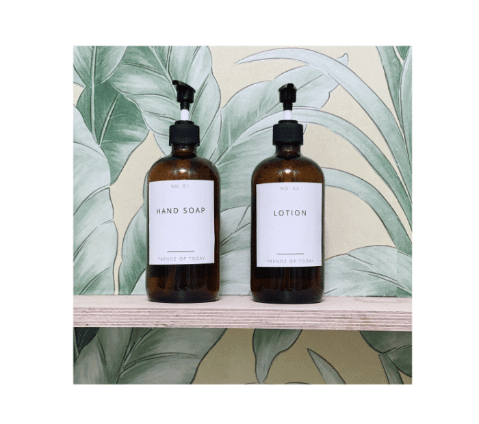Minimalist Toiletry labels