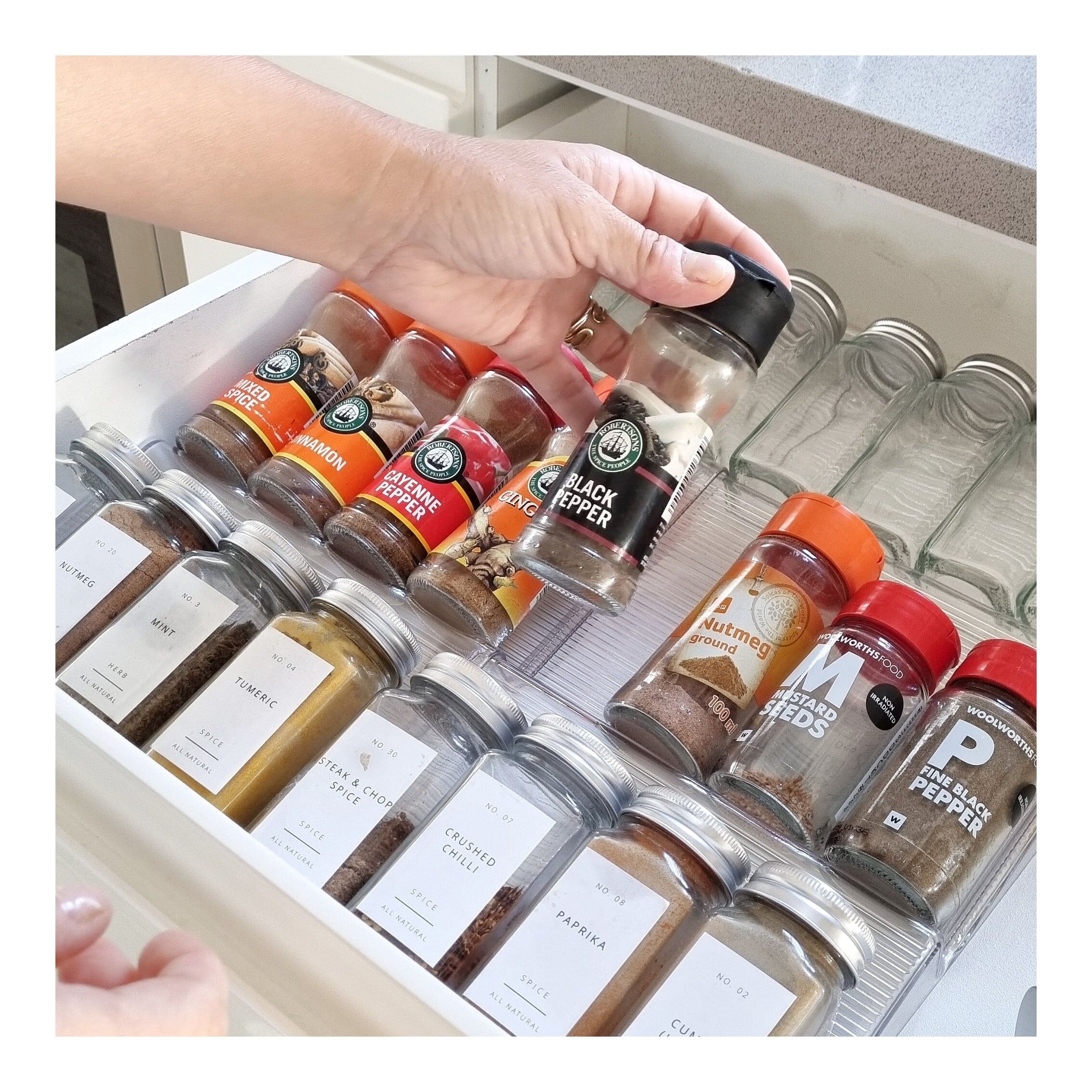 3 level extendable spice drawer insert (1)