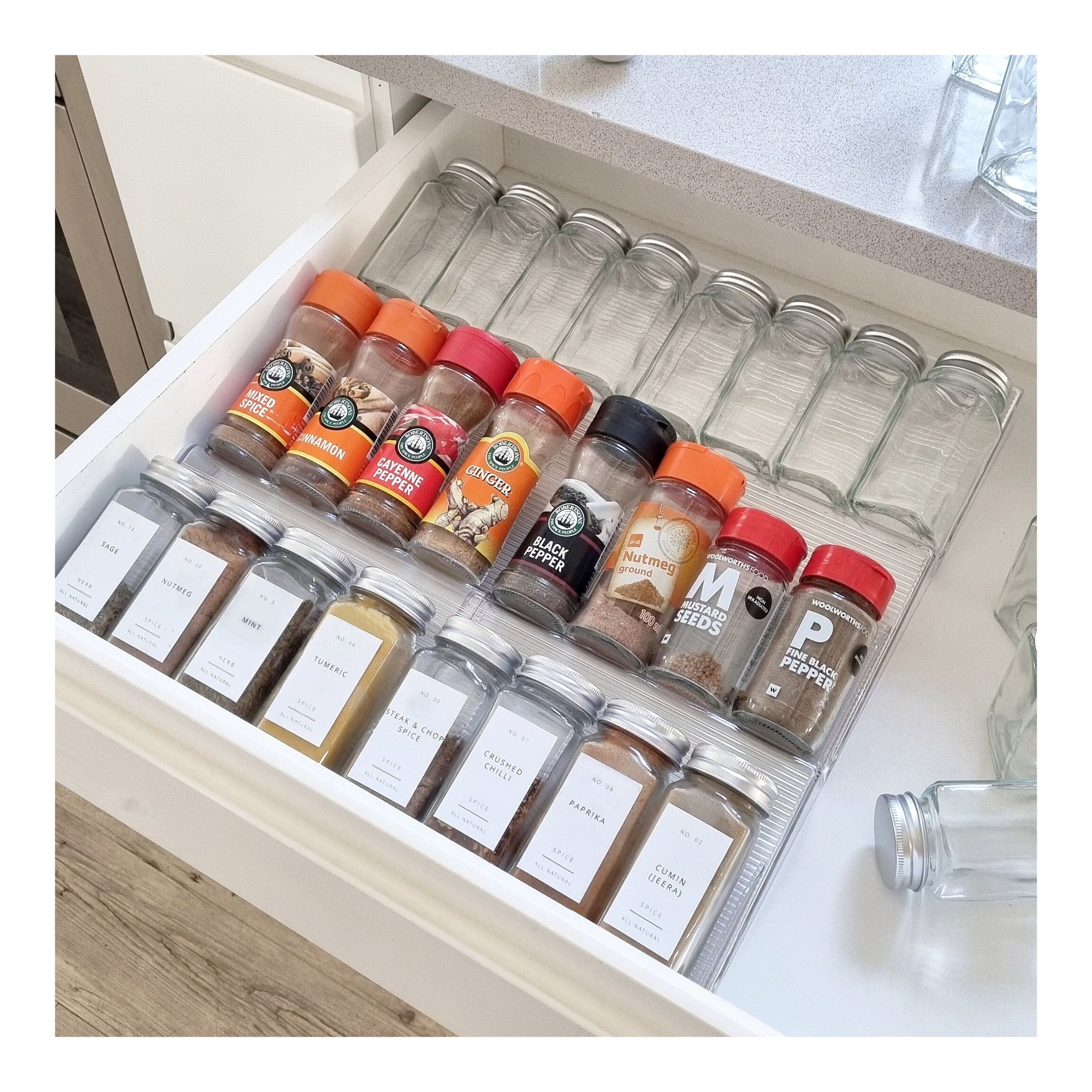 3 level extendable spice drawer insert (1)
