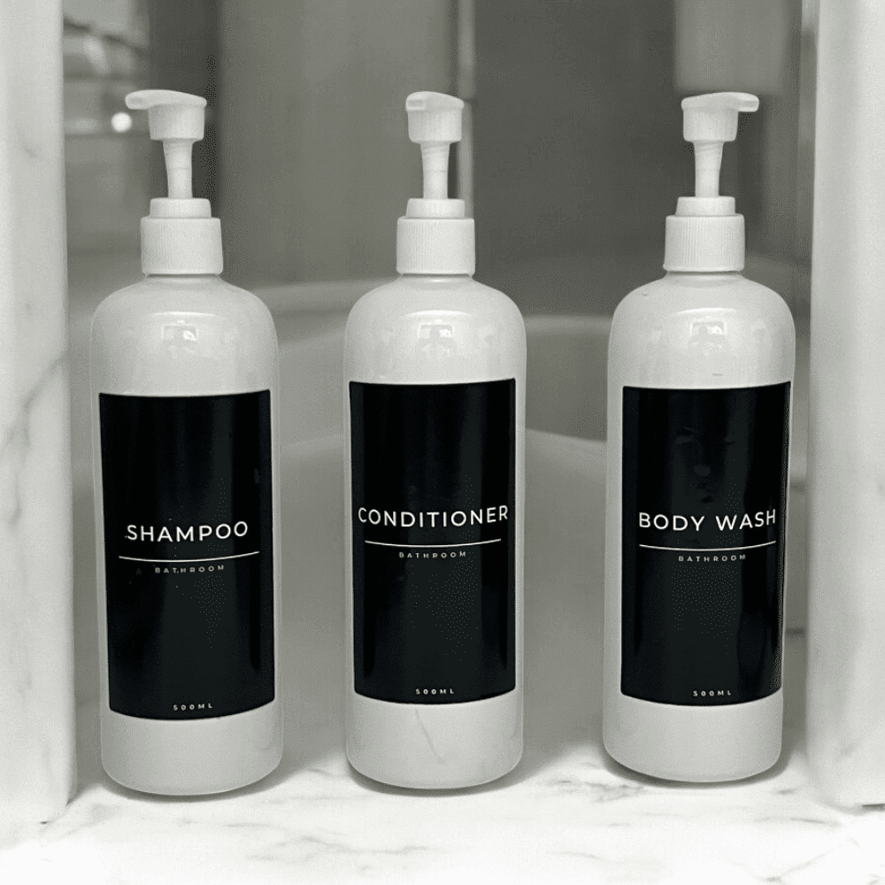 High gloss PET pump bottles (500ml)