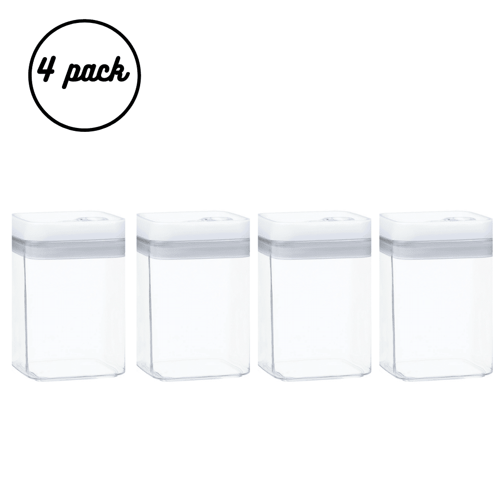 Pack of 4 x Narrow 1.7L Container/Canister pack