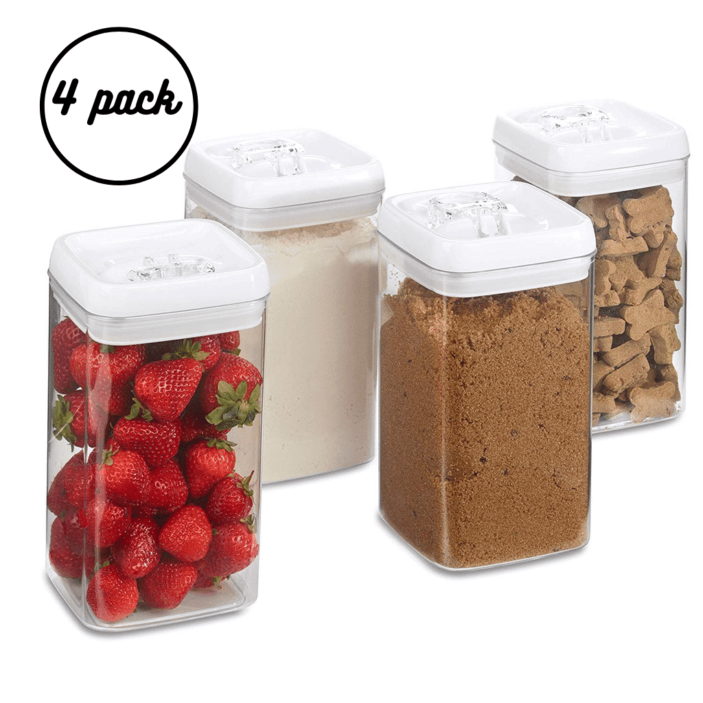 Pack of 4 x 2.3L Container/Canister Set