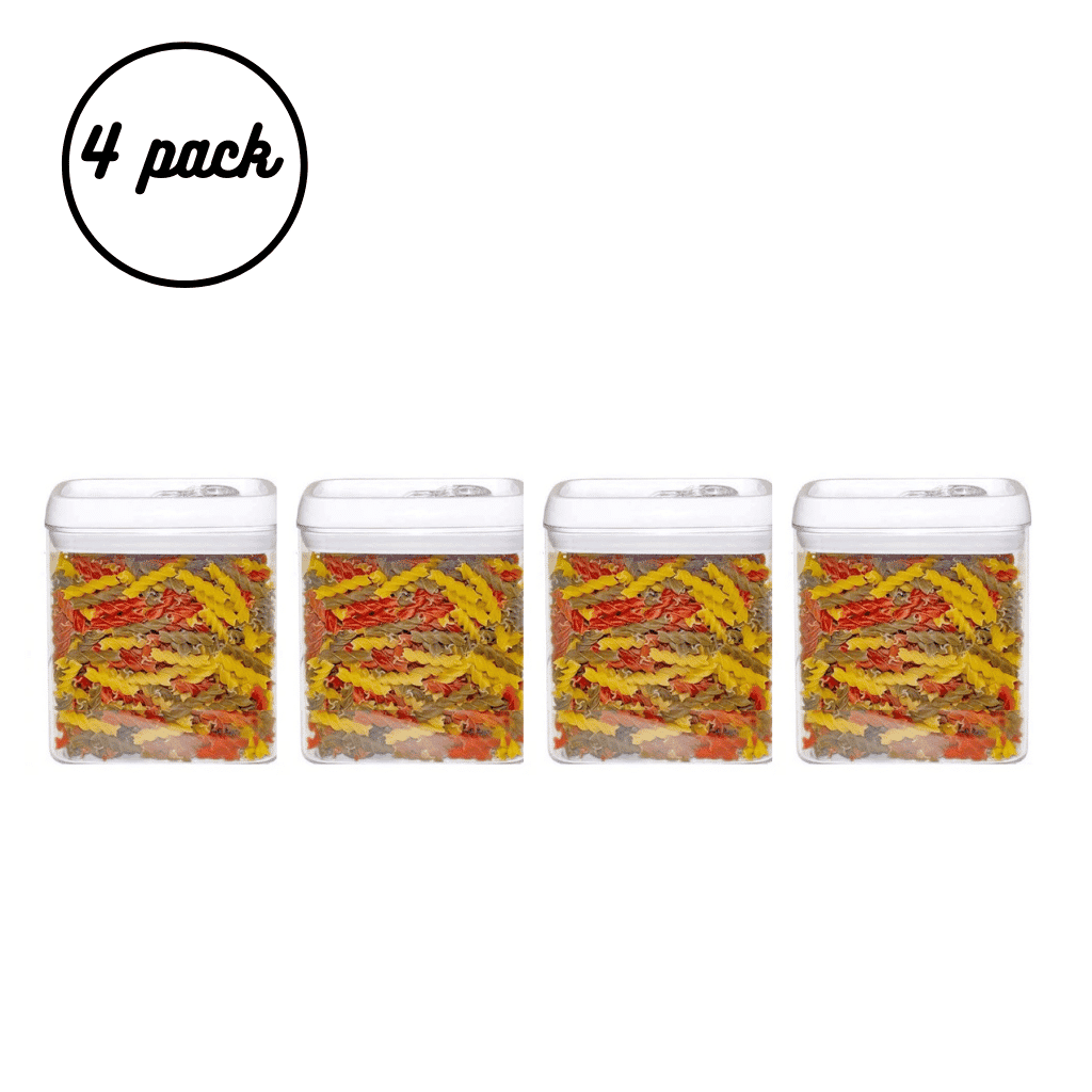 Pack of 4 x Narrow 1.5L Container/Canister pack