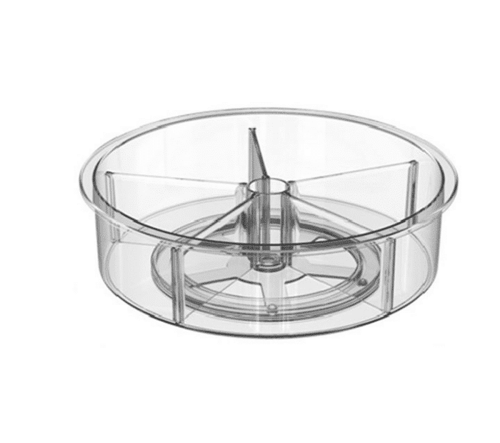 Premium Clear ' Lazy Susan' (with dividers) 30.5cm