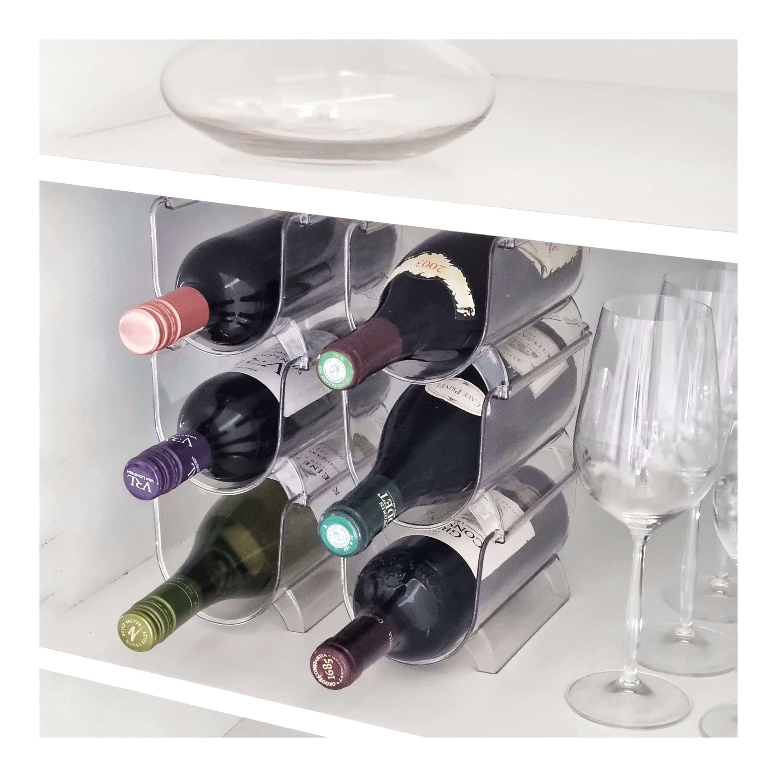 Pack of 2 Stackable bottle holder organisers