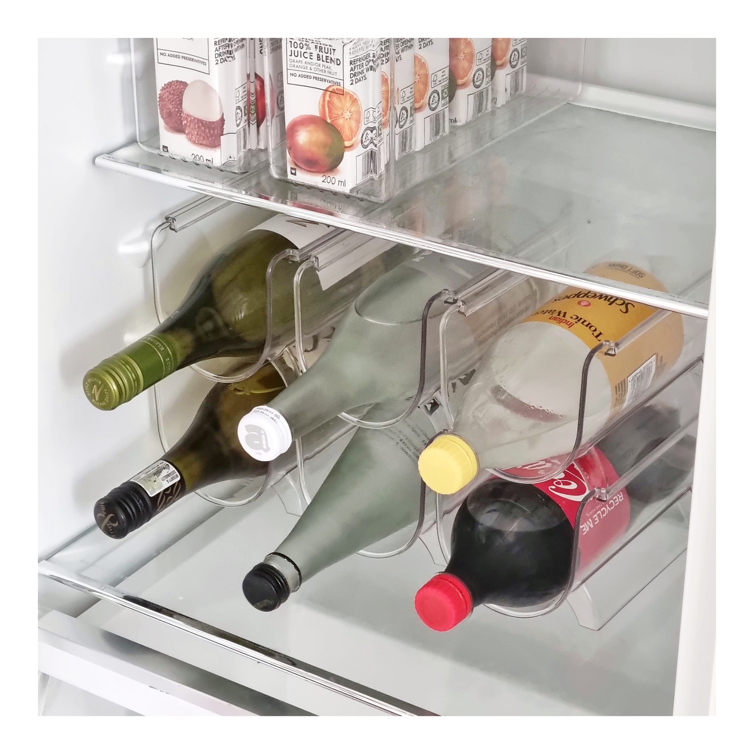 Pack of 2 Stackable bottle holder organisers (3)