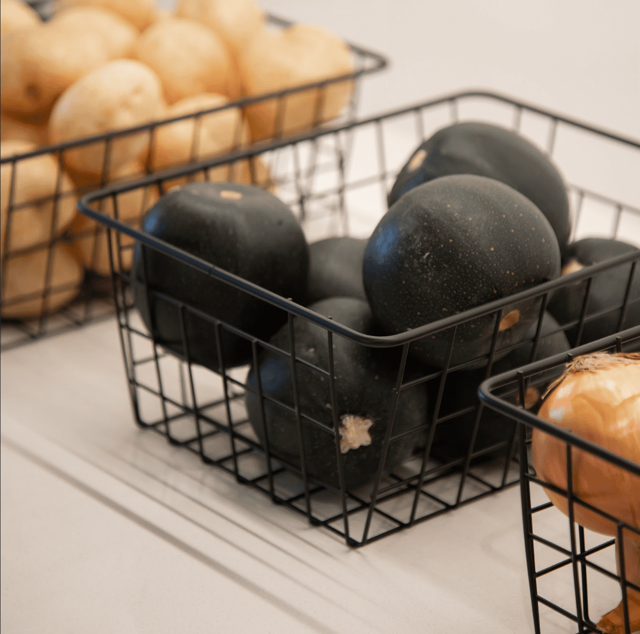 Multipurpose metal storage basket