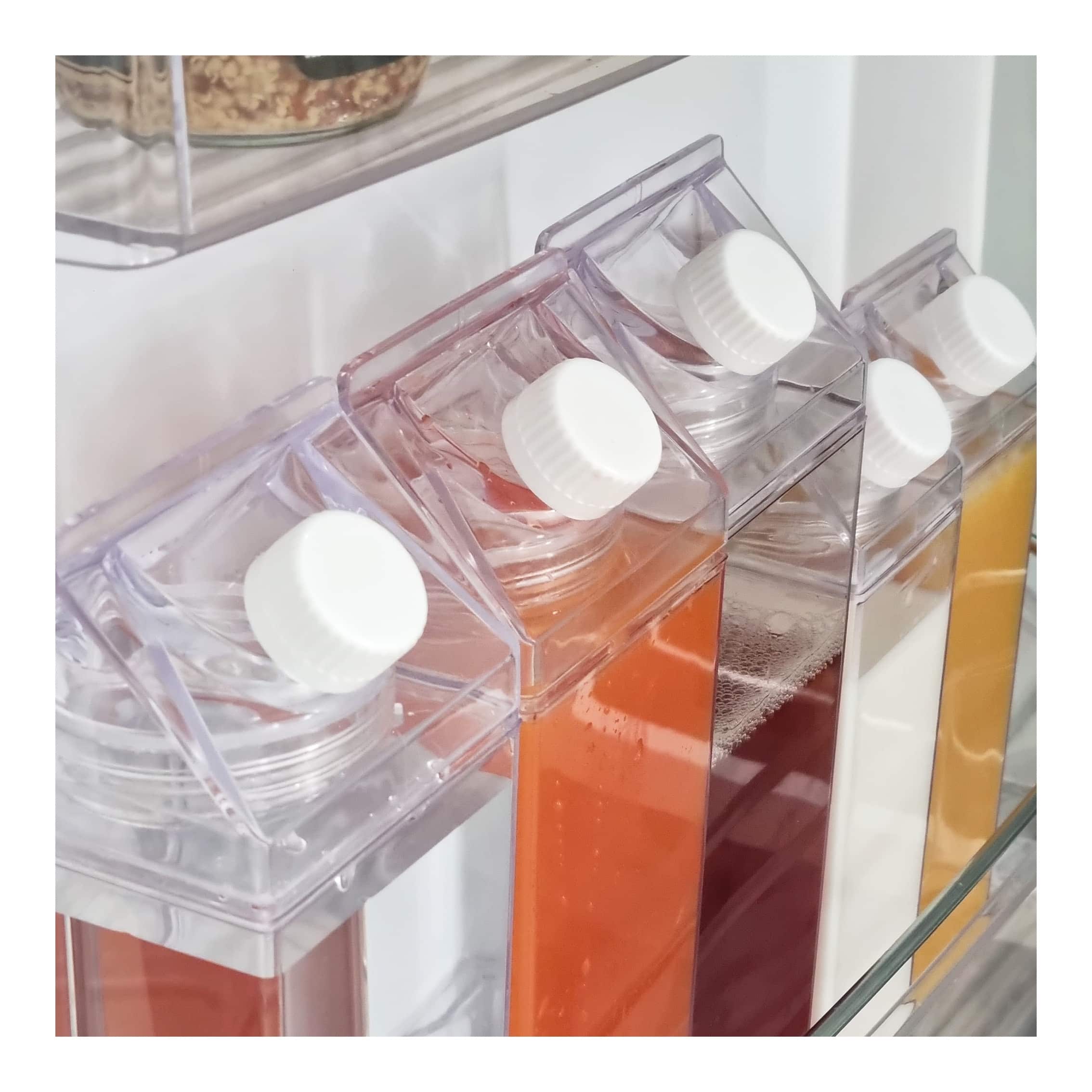 Square Clear Carton Bottles ( 500ml & 1L) (2)