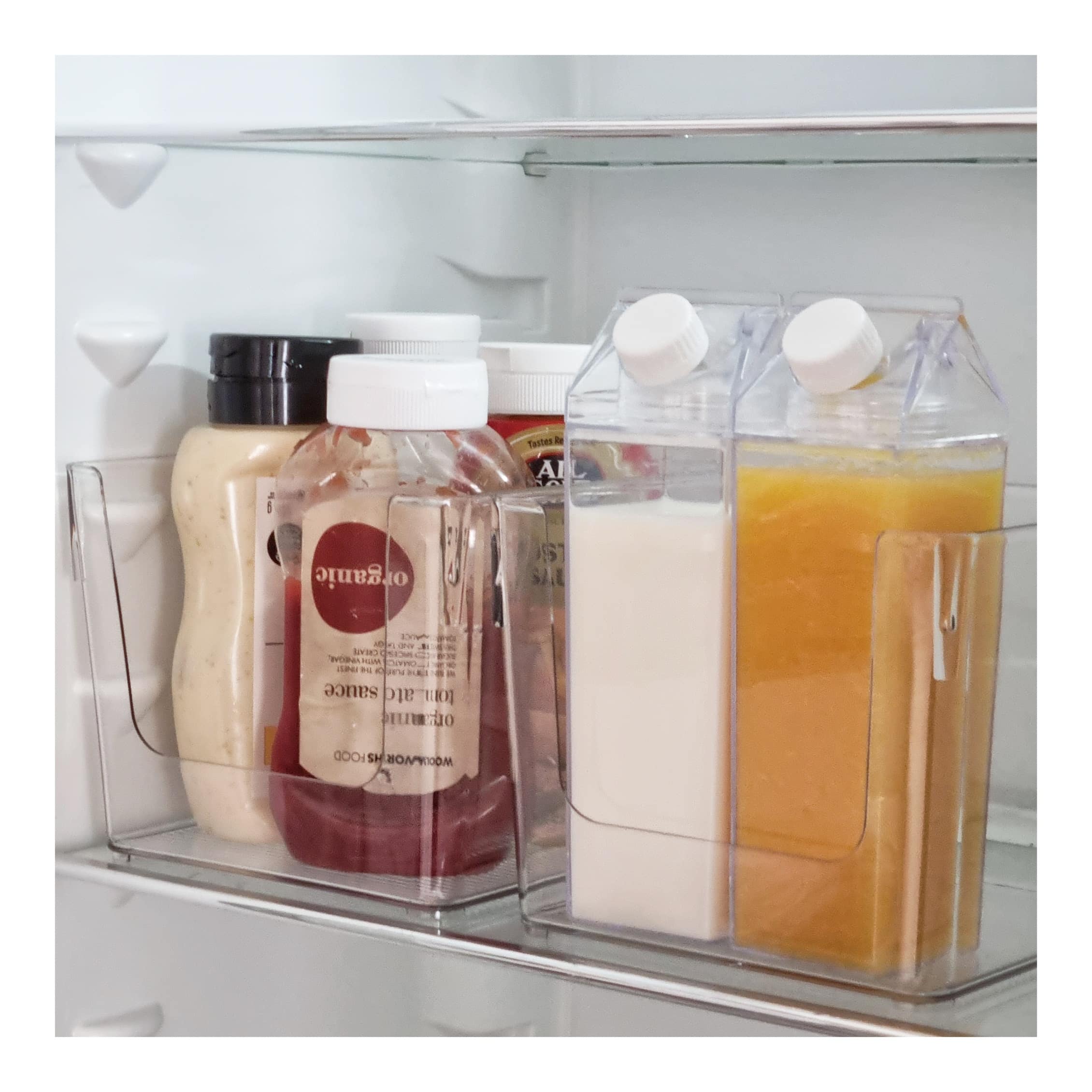 Square Clear Carton Bottles ( 500ml & 1L) (3)