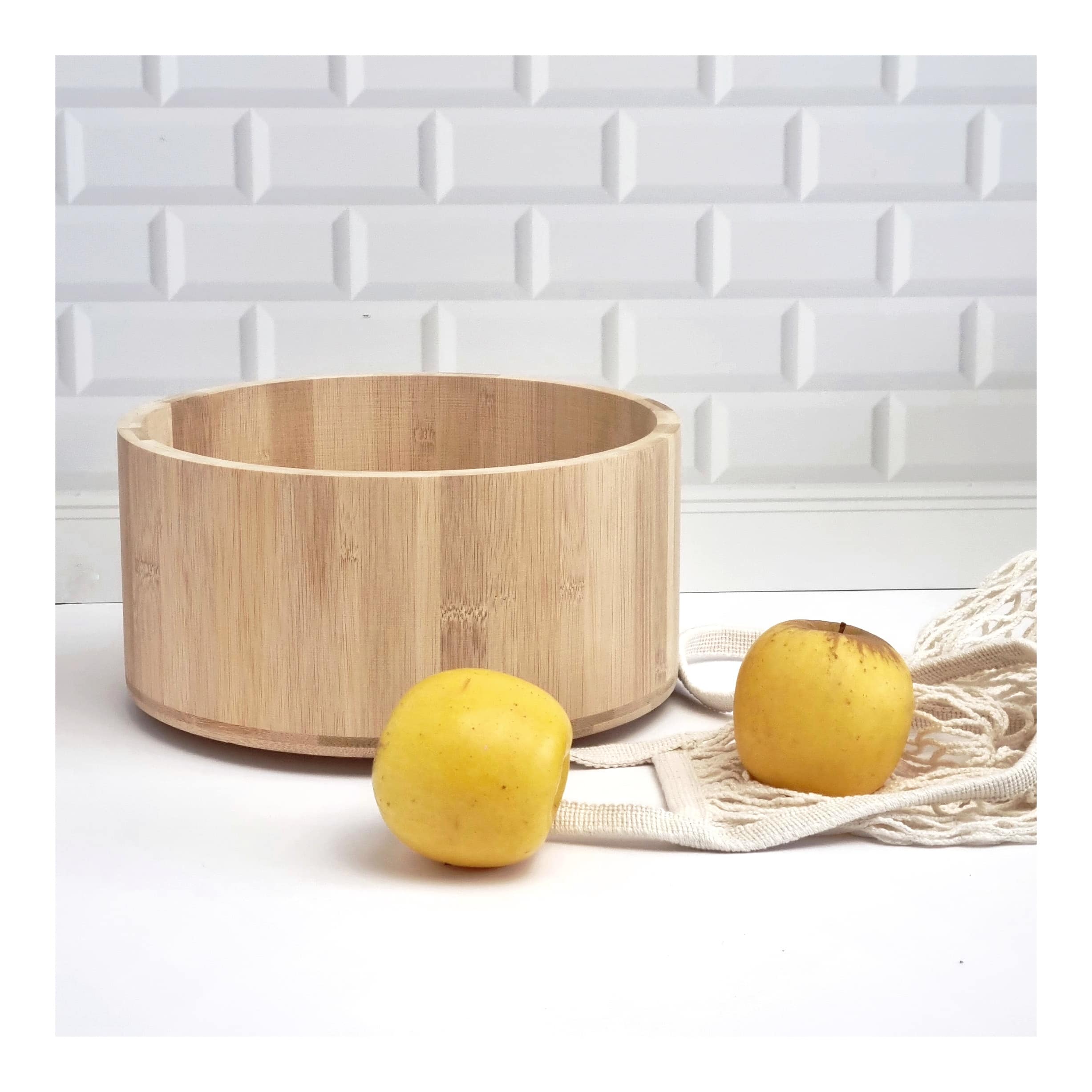 Tall rim Bamboo ‘Lazy Susan’ turn / rotating table