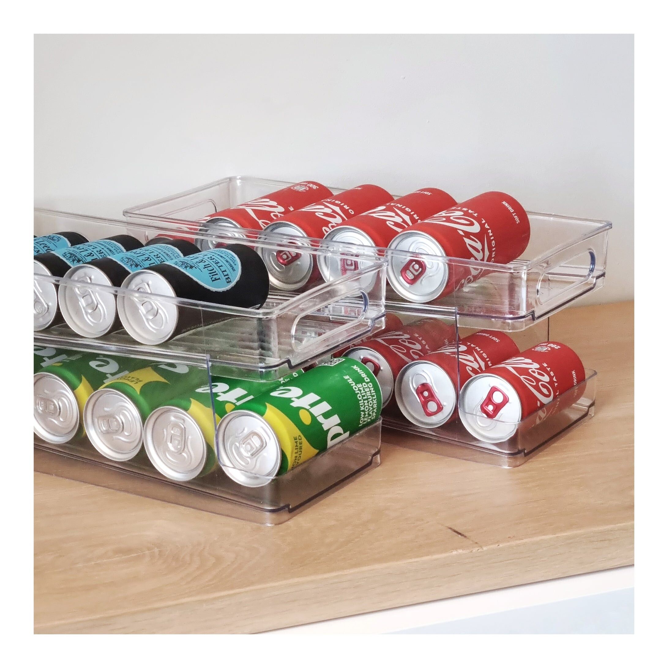 Two-tier rolling can organiser dispenser (2)