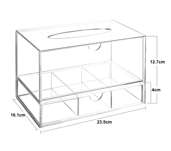 acrylic tissue box