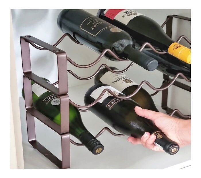 Stackable 3 layer wine rack