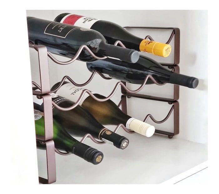 Single layer iron wine rack