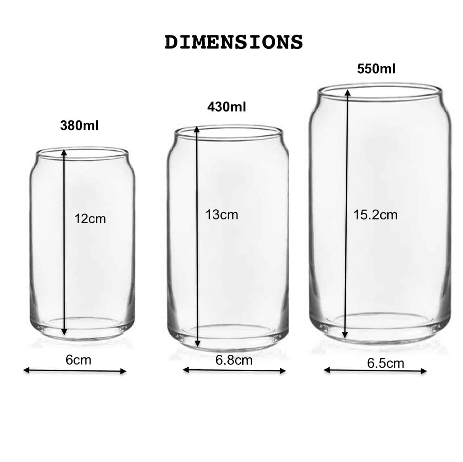 ‘Soda Can’ design drinking glasses