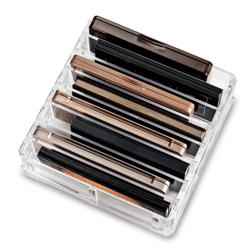 Makeup organisers with removable slots