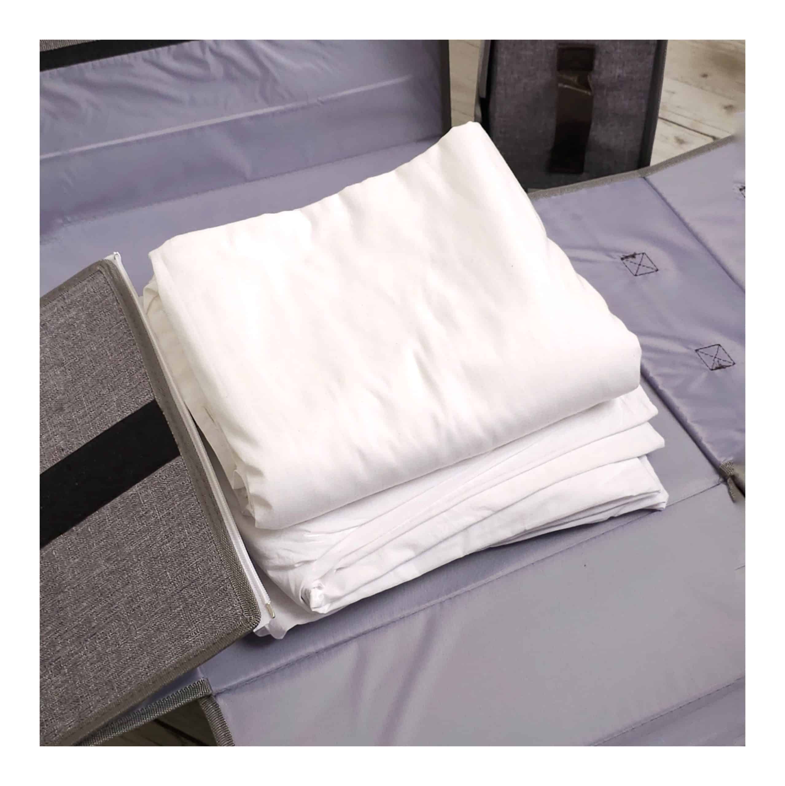 Foldable linen storage boxes (1)